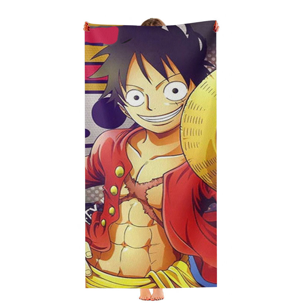 Monkey D Luffy One Piece Anime Ultra-Soft Luxury Bathroom Towels