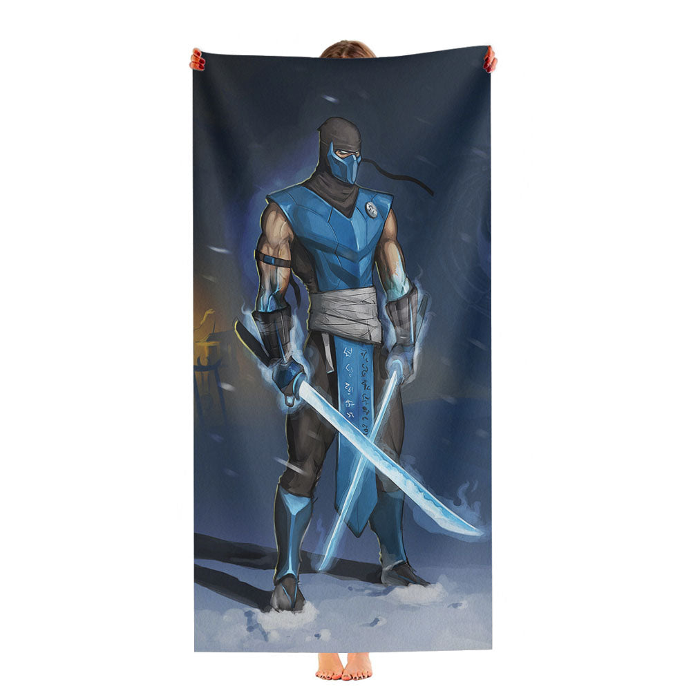 Mortal Kombat Sub Zero Ultra-Soft Luxury Bathroom Towels