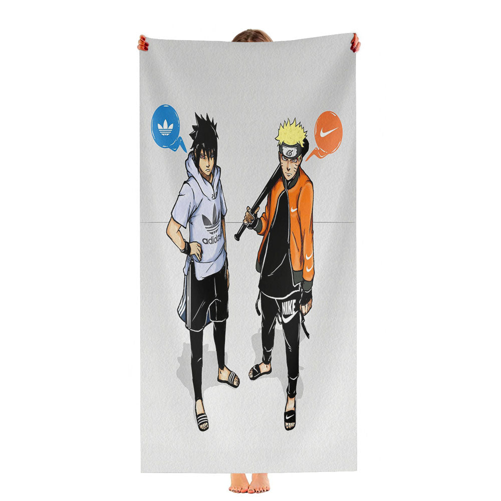 Naruto Nike Sasuke Adidas Ultra-Soft Luxury Bathroom Towels
