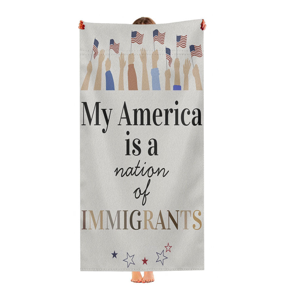 Nation Of Immigrants Ultra-Soft Luxury Bathroom Towels