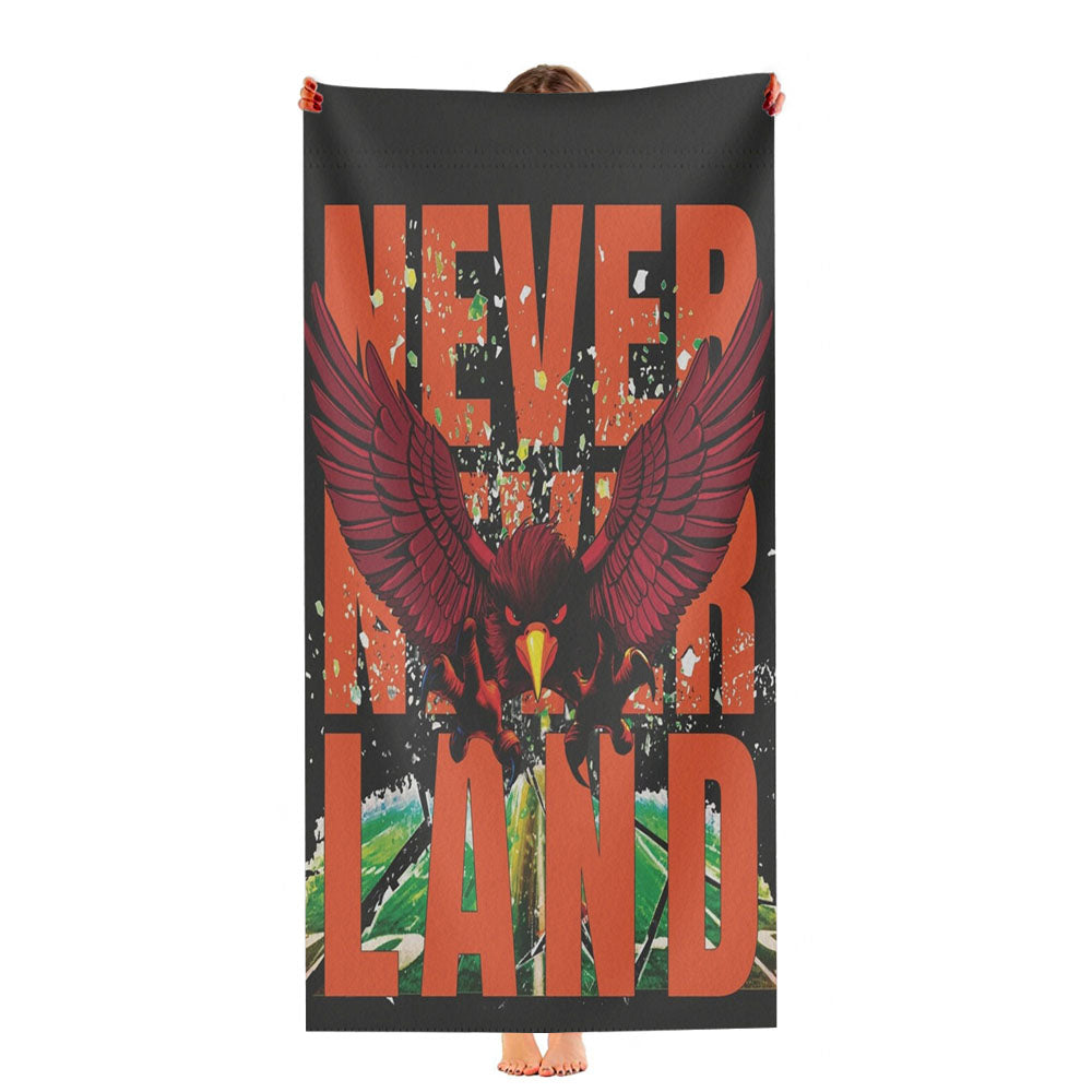 Never Never Land Virginia Tech Ultra-Soft Luxury Bathroom Towels
