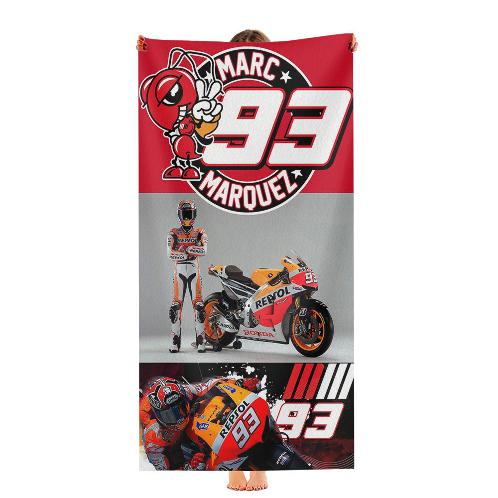New Marc Marquez 93 Moto Gp Ultra-Soft Luxury Bathroom Towels