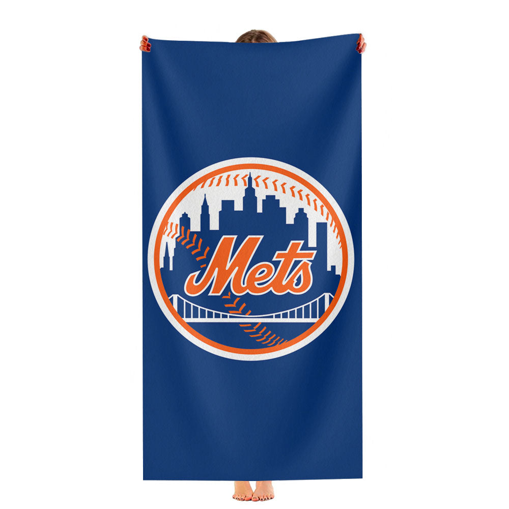 New York Mets Logo Ultra-Soft Luxury Bathroom Towels