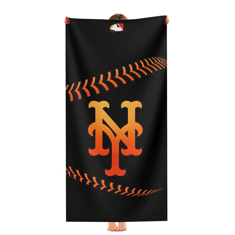 New York Mets Mlb Logo Ultra-Soft Luxury Bathroom Towels