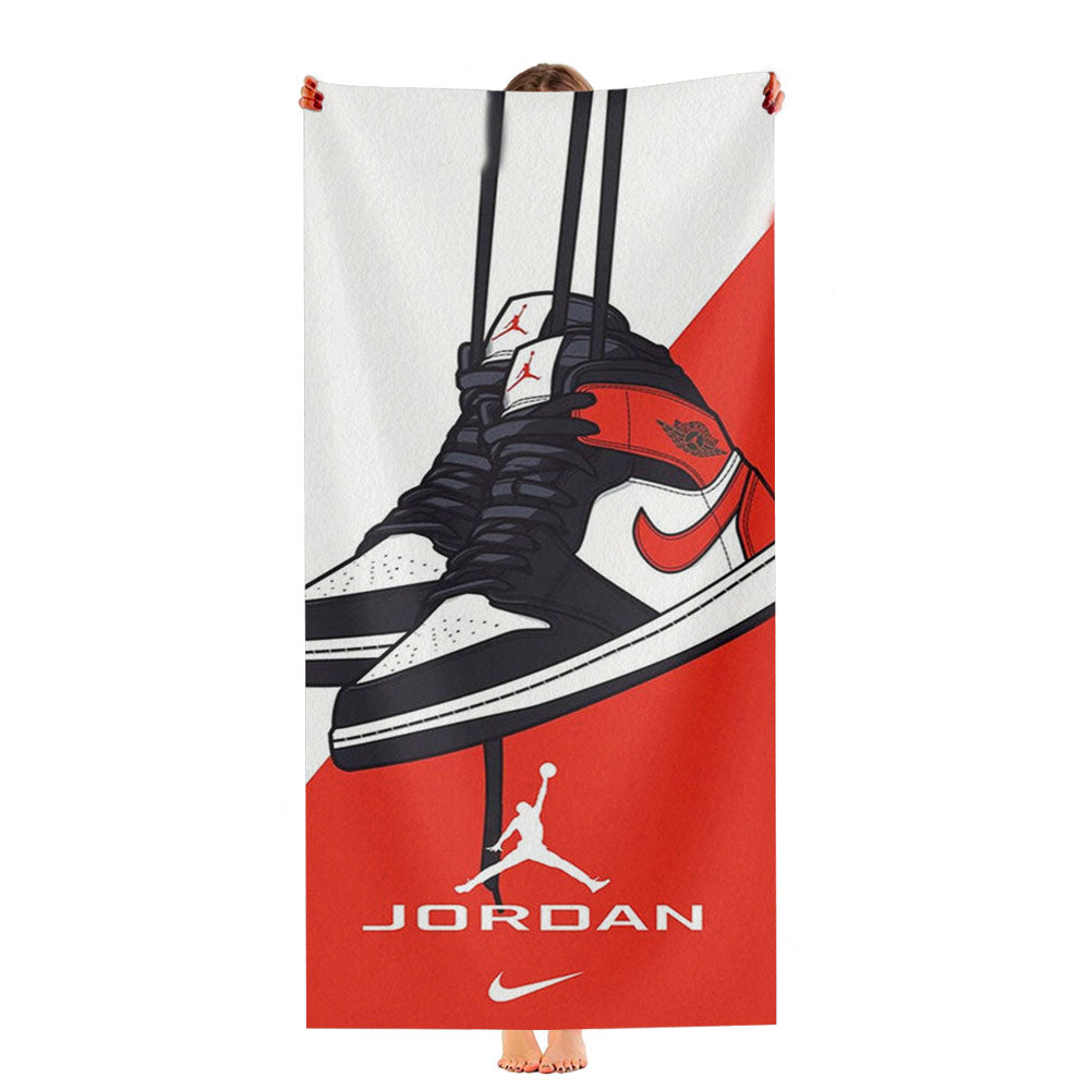 Nike Air Jordan Sneakers Ultra-Soft Luxury Bathroom Towels