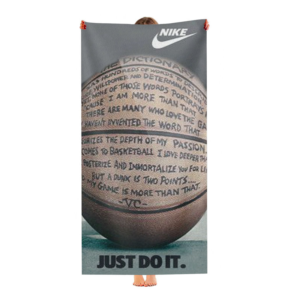 Nike Basketball Just Do It And Passion Ultra-Soft Luxury Bathroom Towels