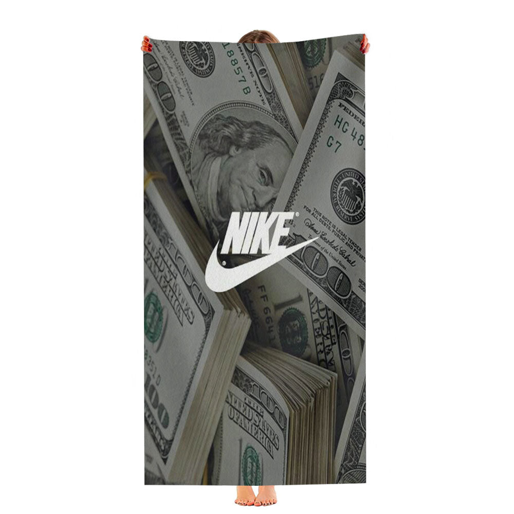 Nike Dollars Background Ultra-Soft Luxury Bathroom Towels