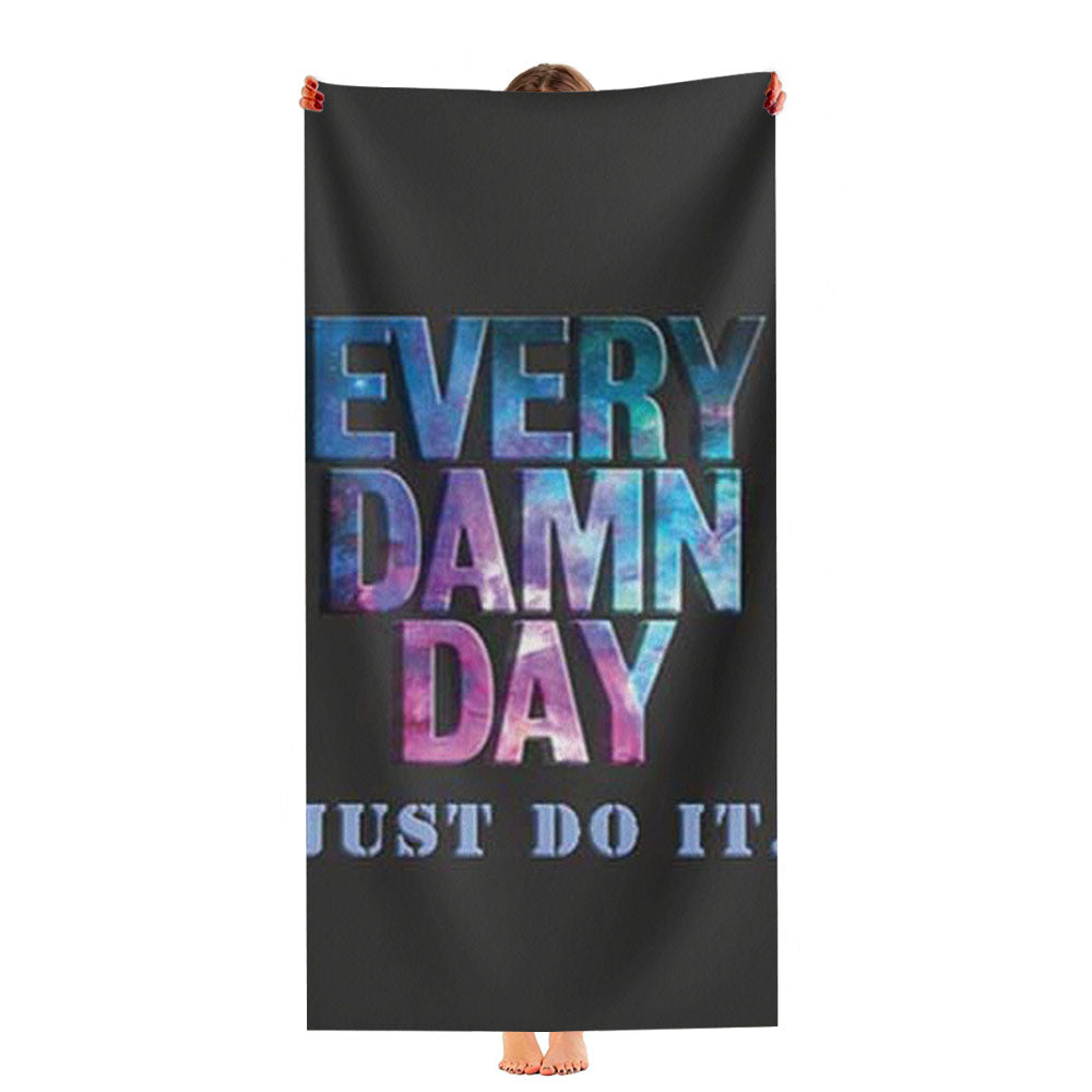 Nike Every Damn Day Rainbow Ultra-Soft Luxury Bathroom Towels