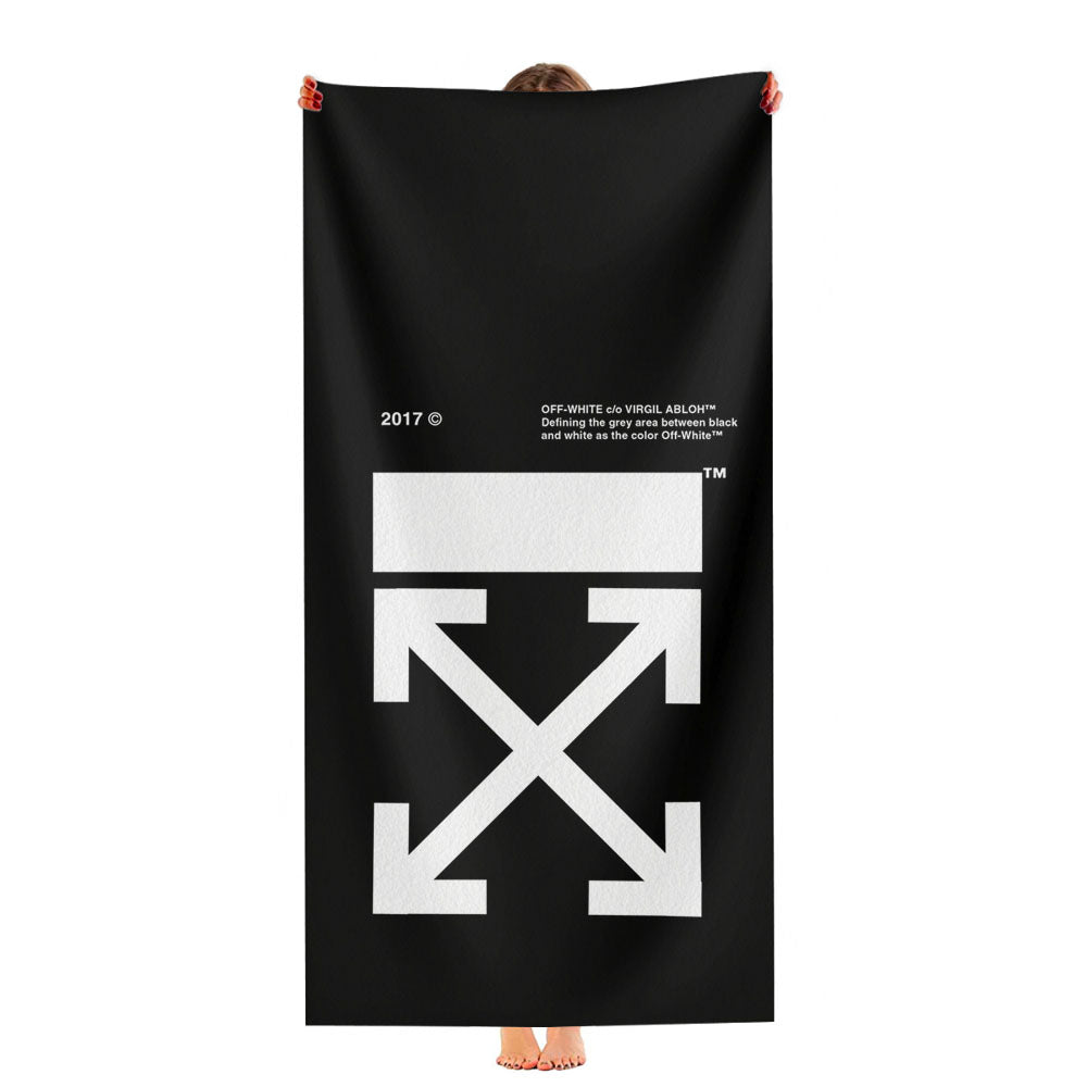 Off White Logo Ultra-Soft Luxury Bathroom Towels