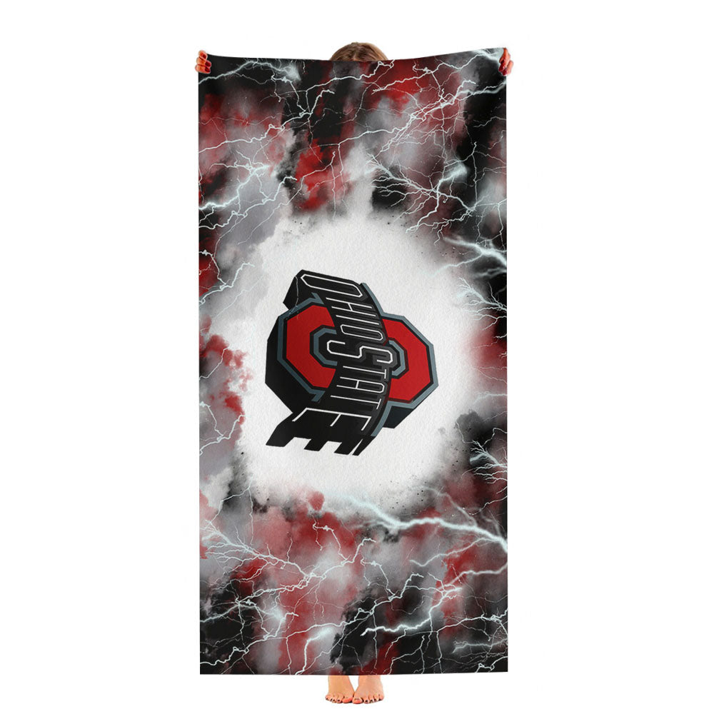 Ohio State Football Logo Ultra-Soft Luxury Bathroom Towels