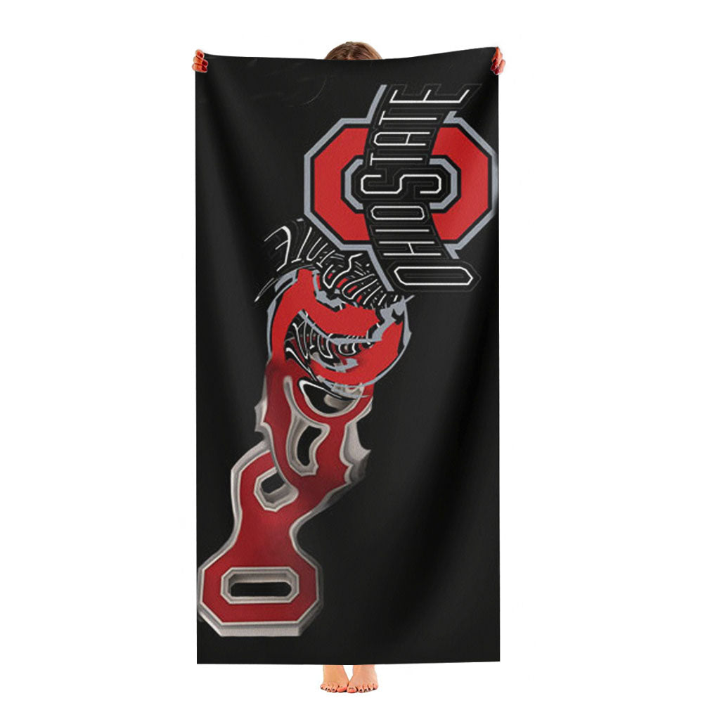 Ohio State University Art Ultra-Soft Luxury Bathroom Towels