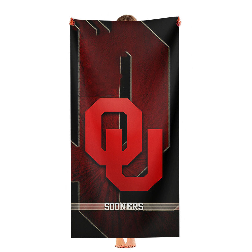 Oklahoma Sooners 4 Ultra-Soft Luxury Bathroom Towels