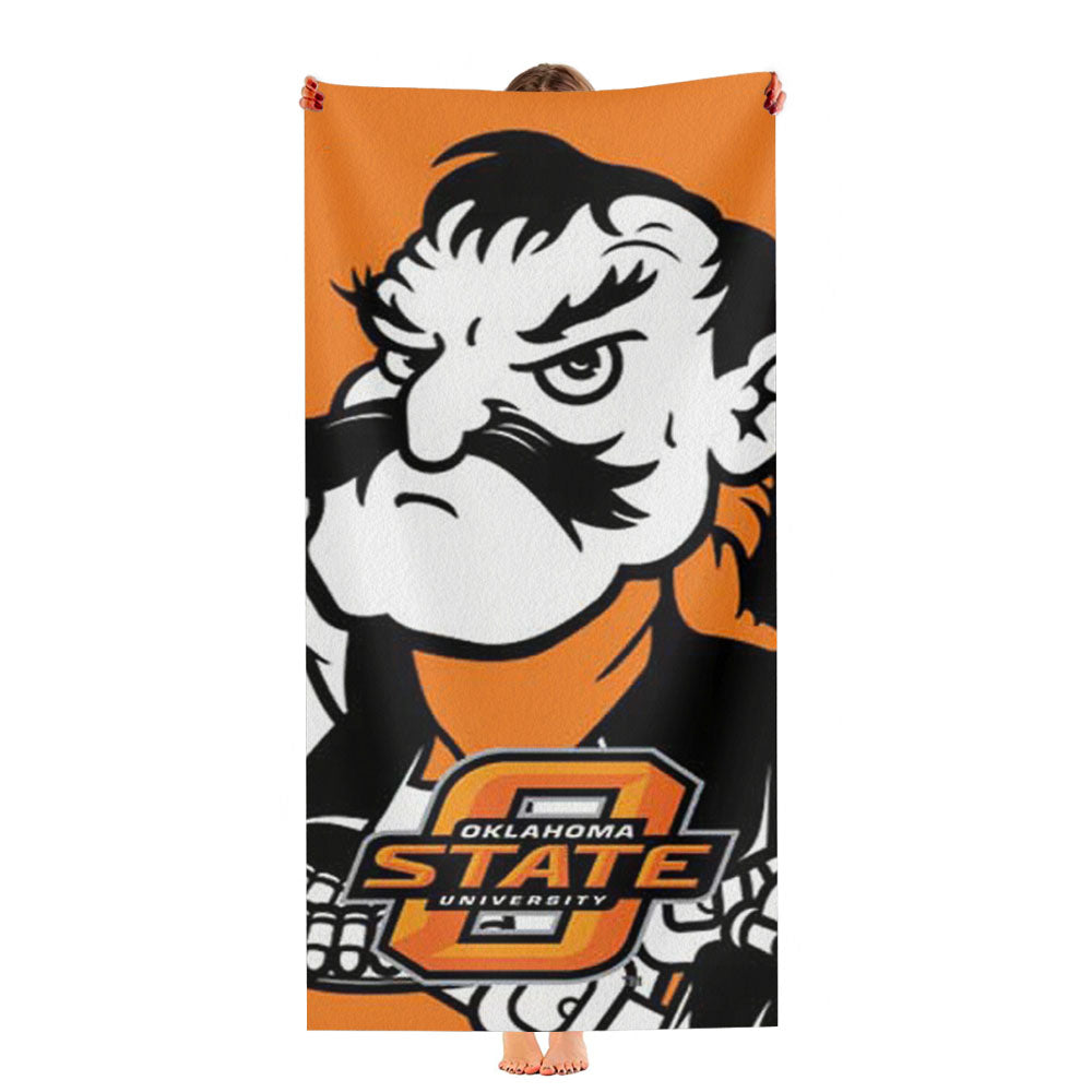 Oklahoma State Big Cowboy Ultra-Soft Luxury Bathroom Towels