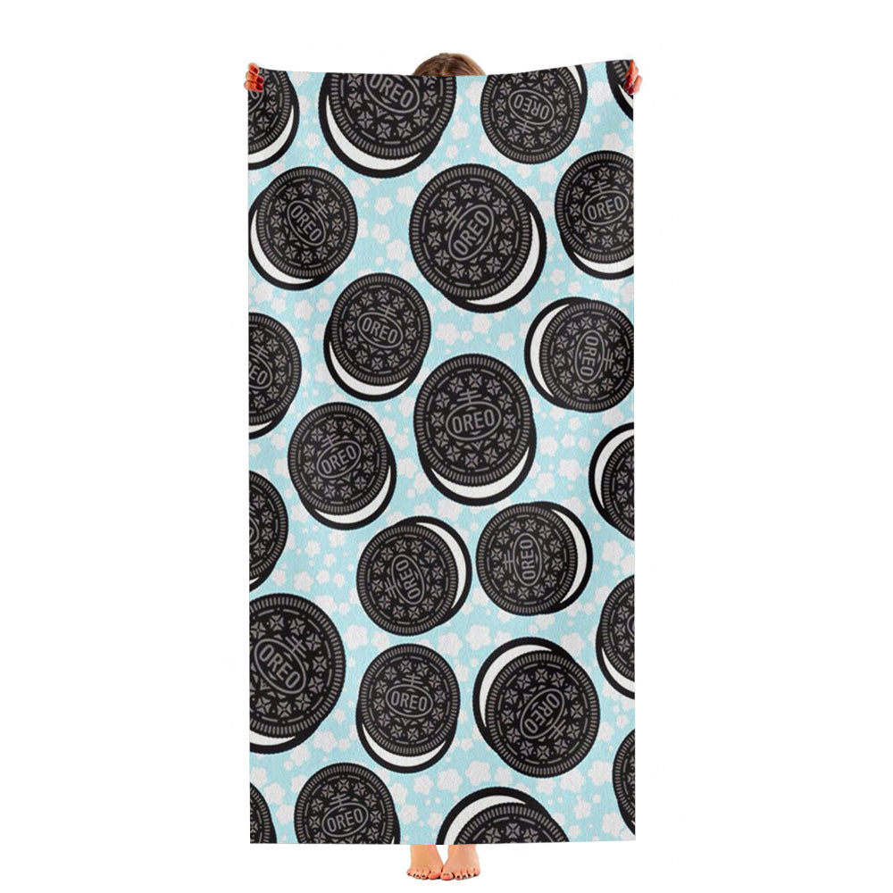 Oreo Biscuits Pattern Ultra-Soft Luxury Bathroom Towels