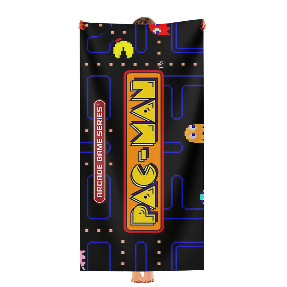Pac Man Arcade Game Series Ultra-Soft Luxury Bathroom Towels