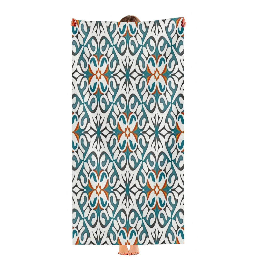 Pattern With The Letters Ultra-Soft Luxury Bathroom Towels