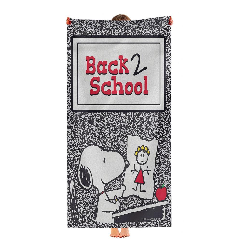 Peanuts Back To School Ultra-Soft Luxury Bathroom Towels