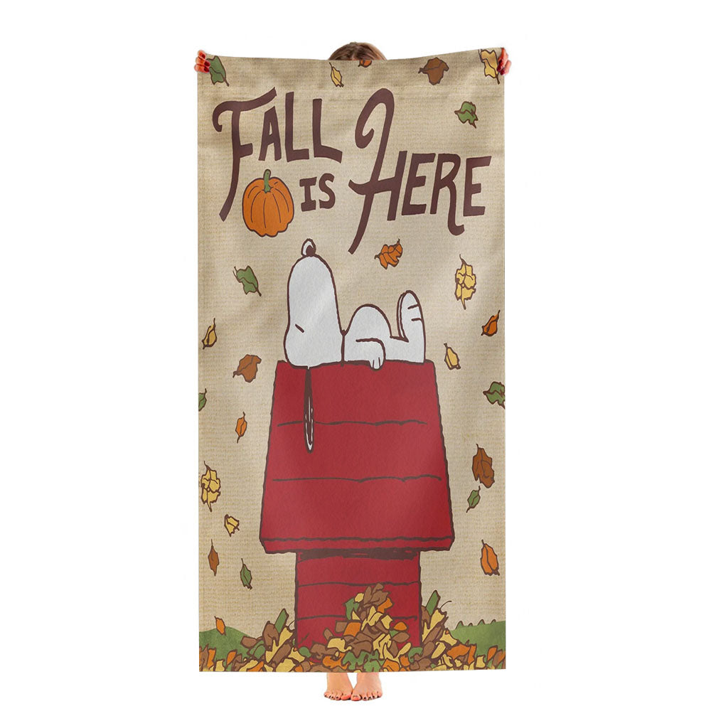 Peanuts Fall Ultra-Soft Luxury Bathroom Towels