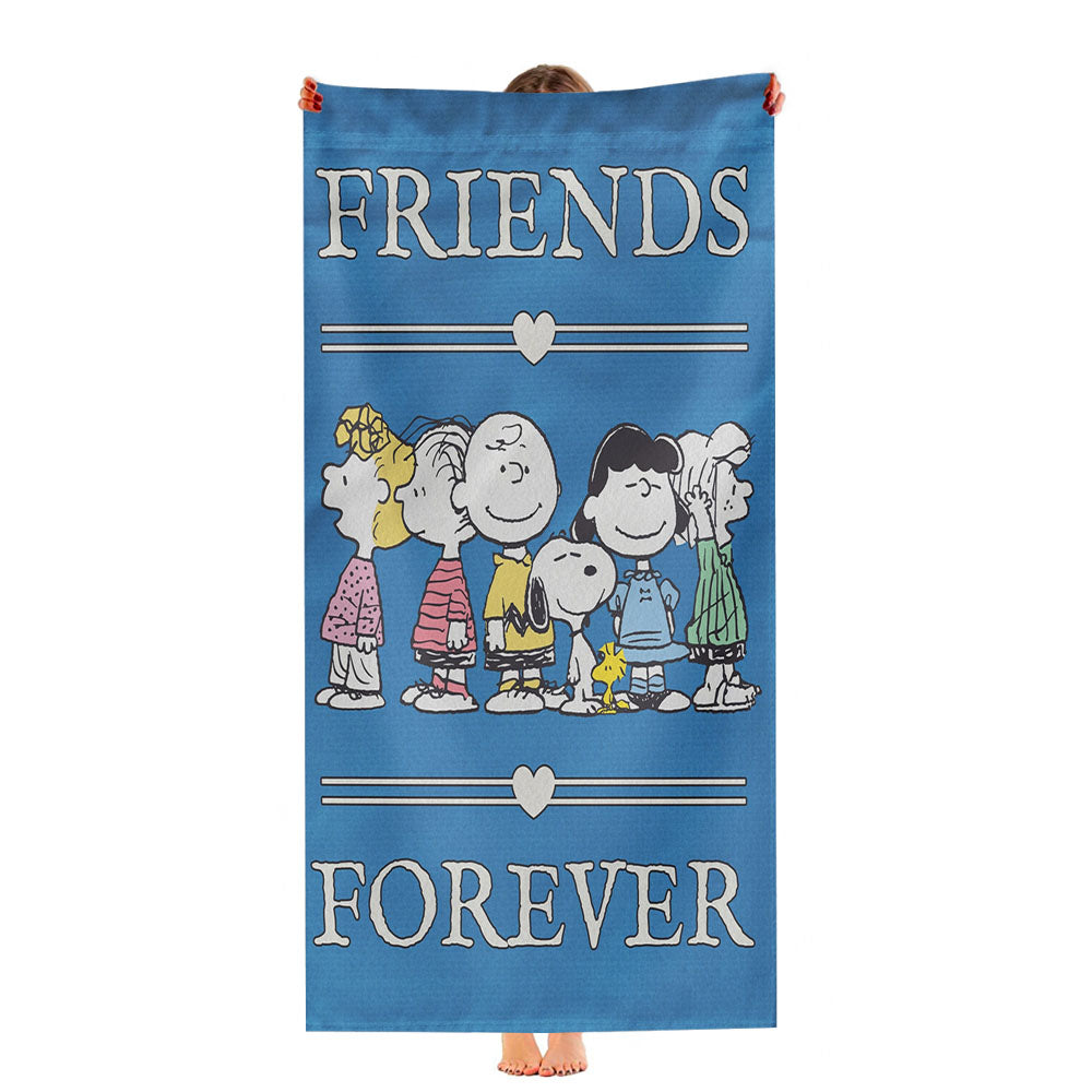 Peanuts Gang Friends Forever Ultra-Soft Luxury Bathroom Towels