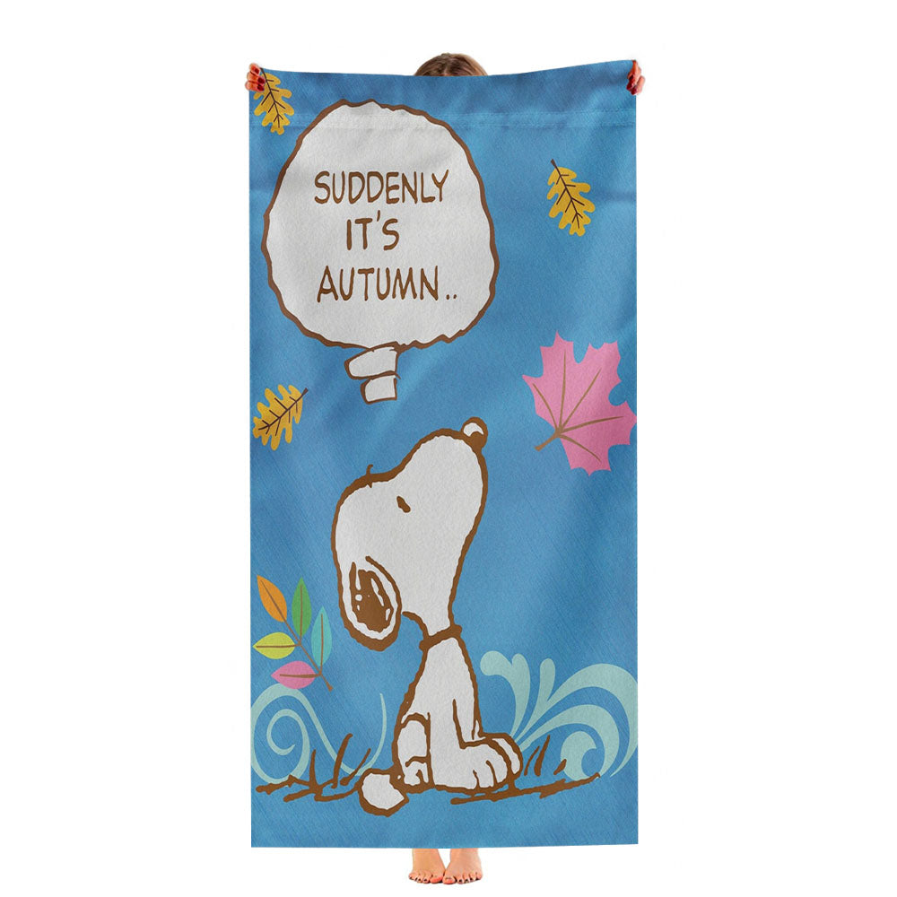 Peanuts Snoopy Autumn Ultra-Soft Luxury Bathroom Towels