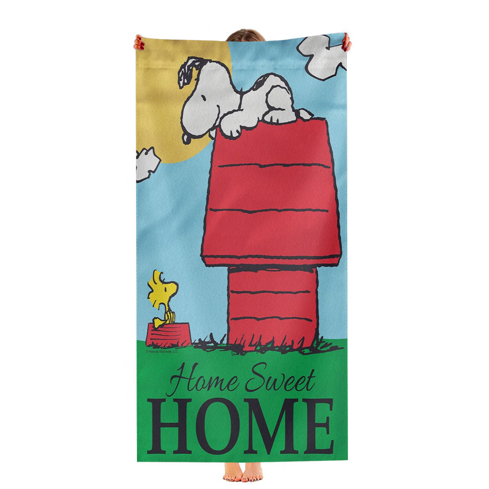 Peanuts Snoopy Home Sweet Home Ultra-Soft Luxury Bathroom Towels