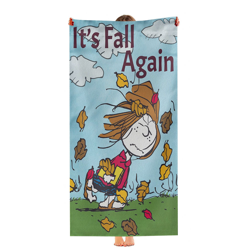 Peppermint Patty Peanuts Fall Ultra-Soft Luxury Bathroom Towels