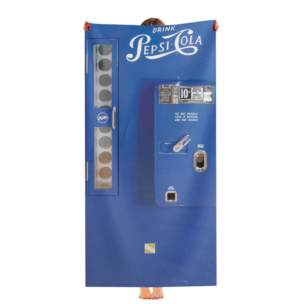 Pepsi Cola Blue Vintage Vending Machine Ultra-Soft Luxury Bathroom Towels