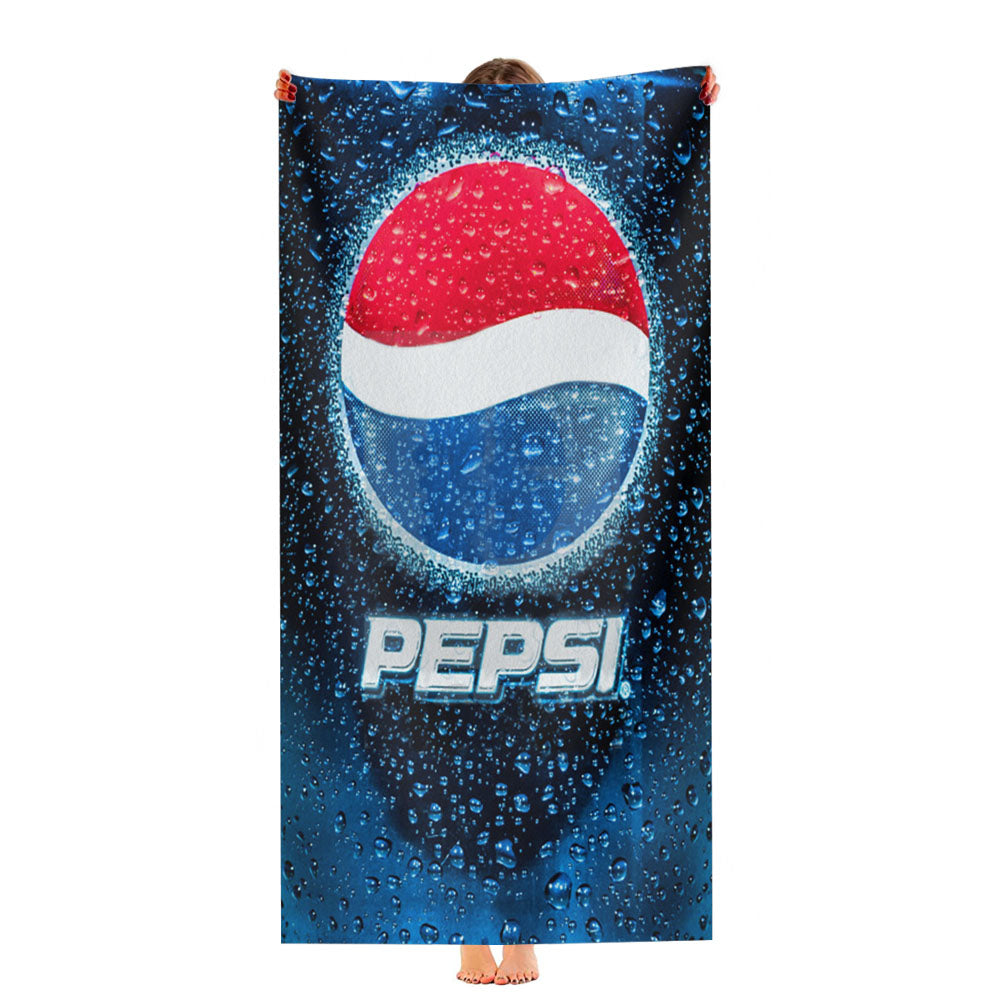 Pepsi Ice Cold Cans Logo Ultra-Soft Luxury Bathroom Towels