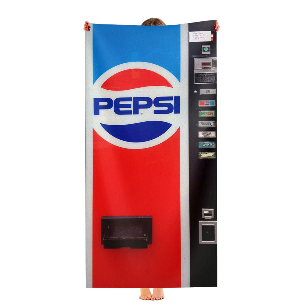 Pepsi Soft Drink Vending Machine Ultra-Soft Luxury Bathroom Towels
