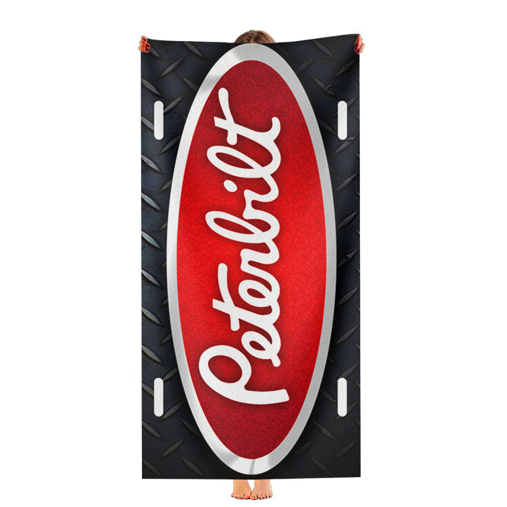 Peterbilt Logo Ultra-Soft Luxury Bathroom Towels
