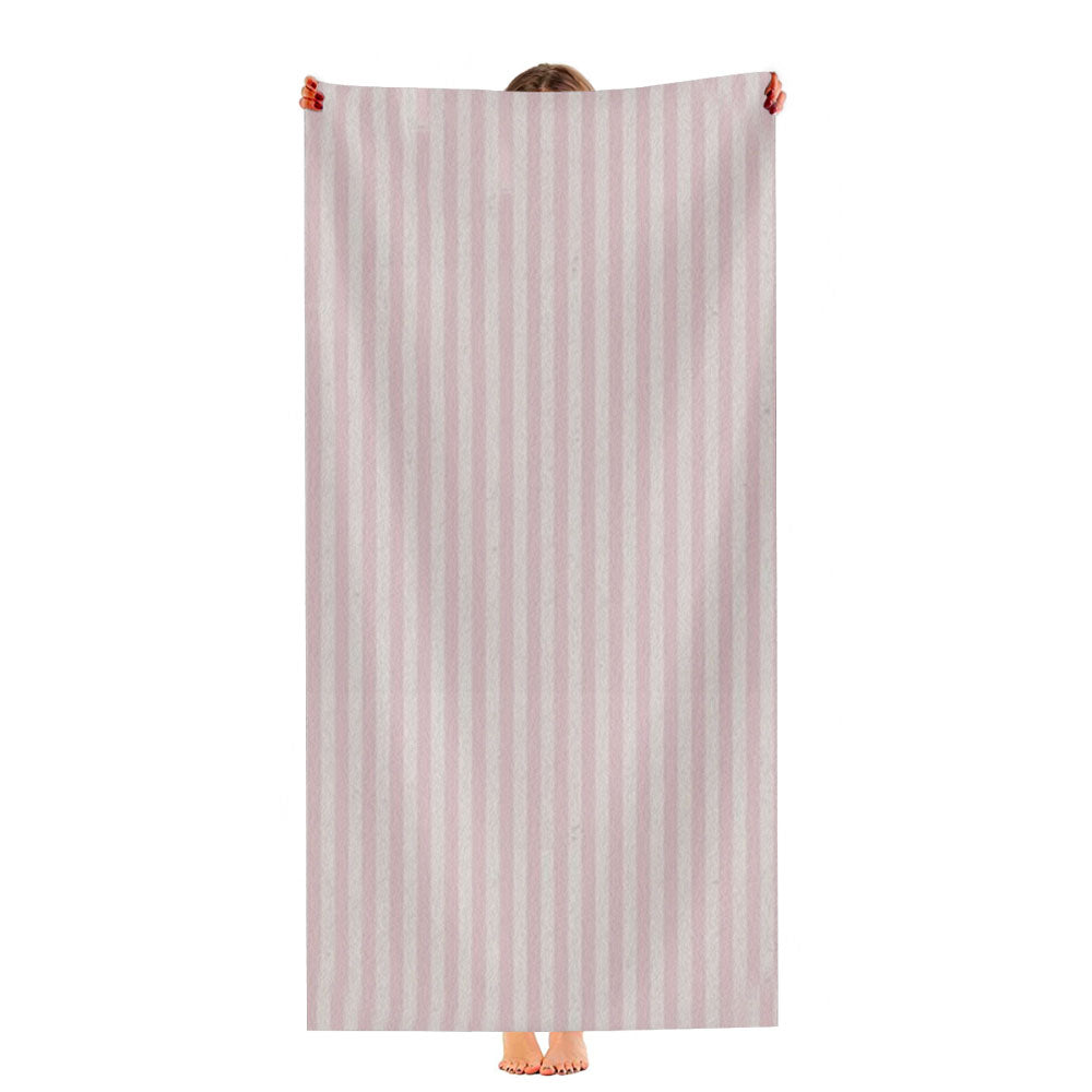 Pink Striped Pattern Ultra-Soft Luxury Bathroom Towels