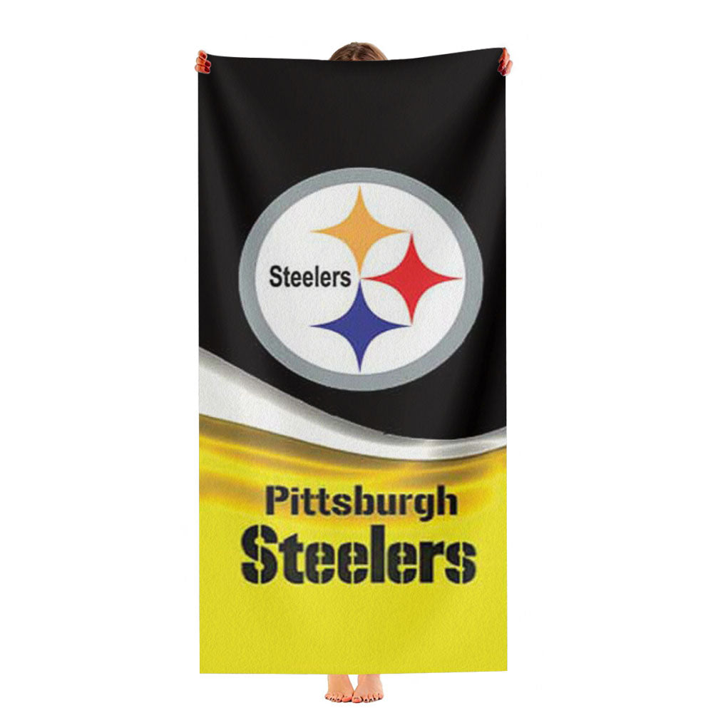 Pittsburgh Steelers Ripple Tall Ultra-Soft Luxury Bathroom Towels