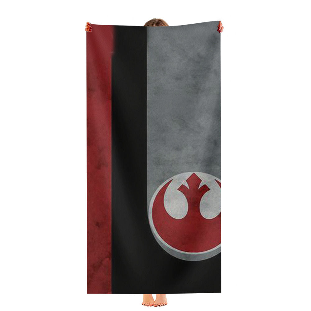 Poe'S Helmet Pattern Ultra-Soft Luxury Bathroom Towels