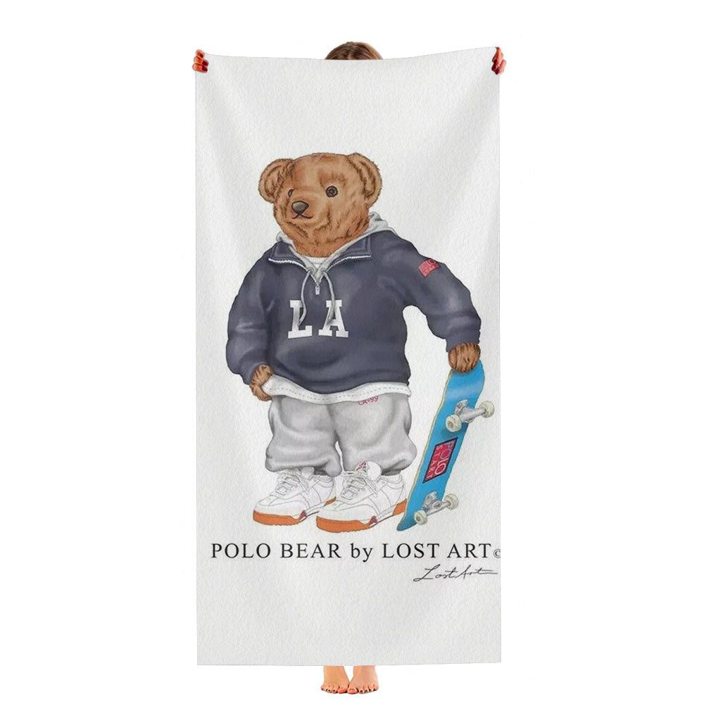 Polo Bear Skate Ultra-Soft Luxury Bathroom Towels