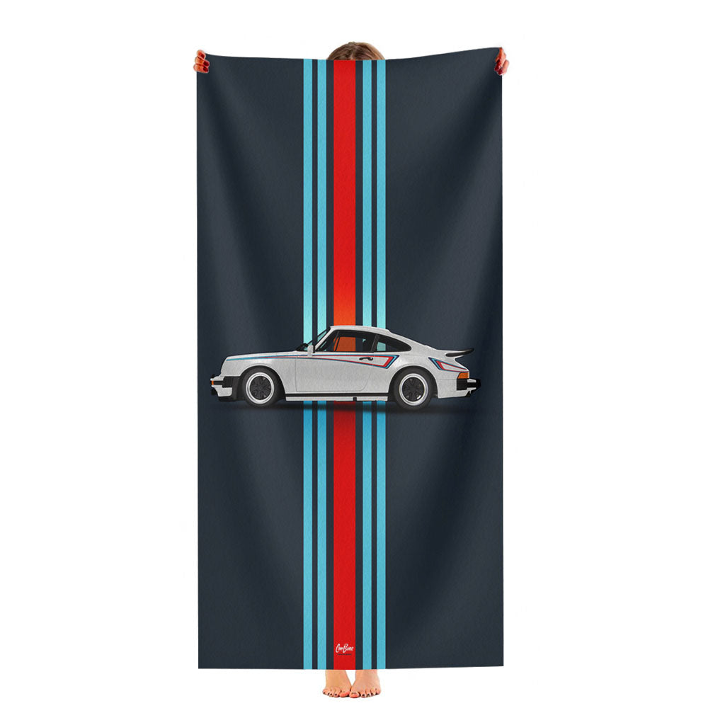 Porsche 911 930 M42 Poster Ultra-Soft Luxury Bathroom Towels