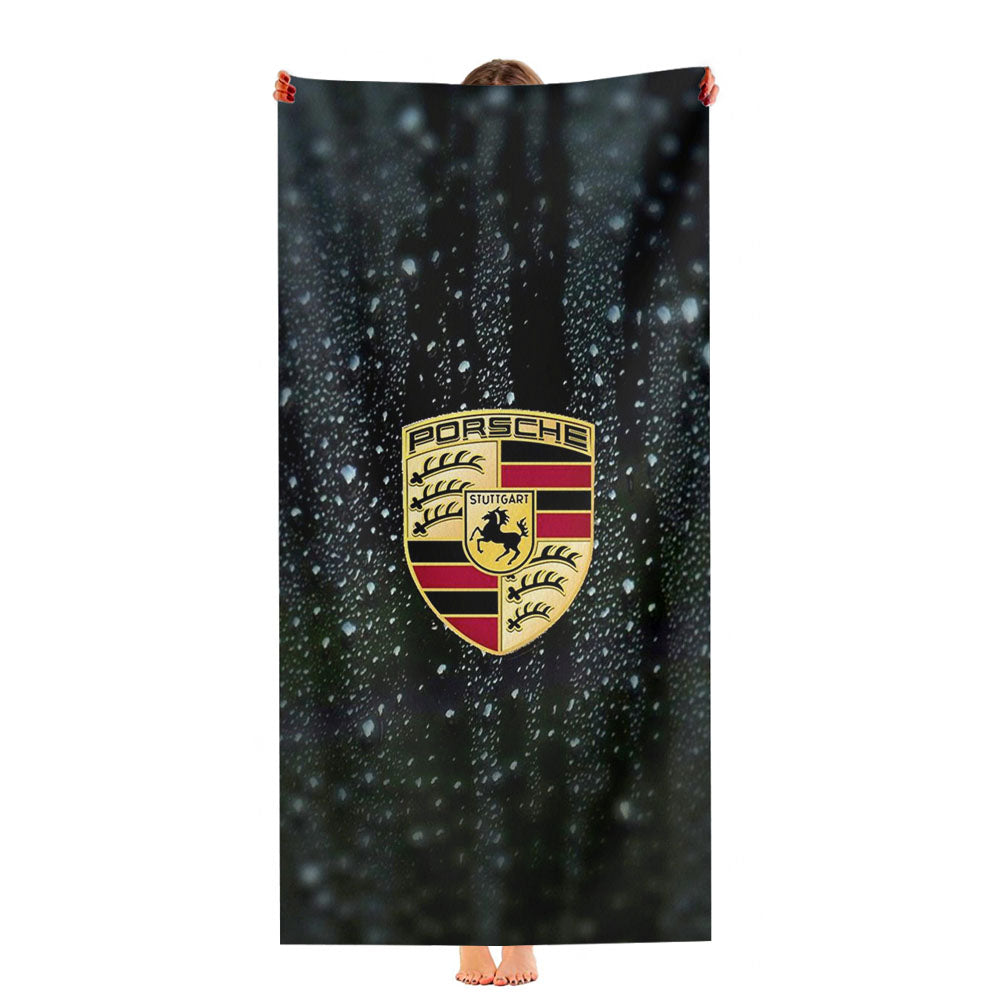 Porsche Emblem Water Drop Ultra-Soft Luxury Bathroom Towels