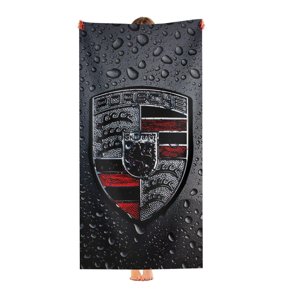 Porsche Logo Car Pictures Wallpaper Ultra-Soft Luxury Bathroom Towels