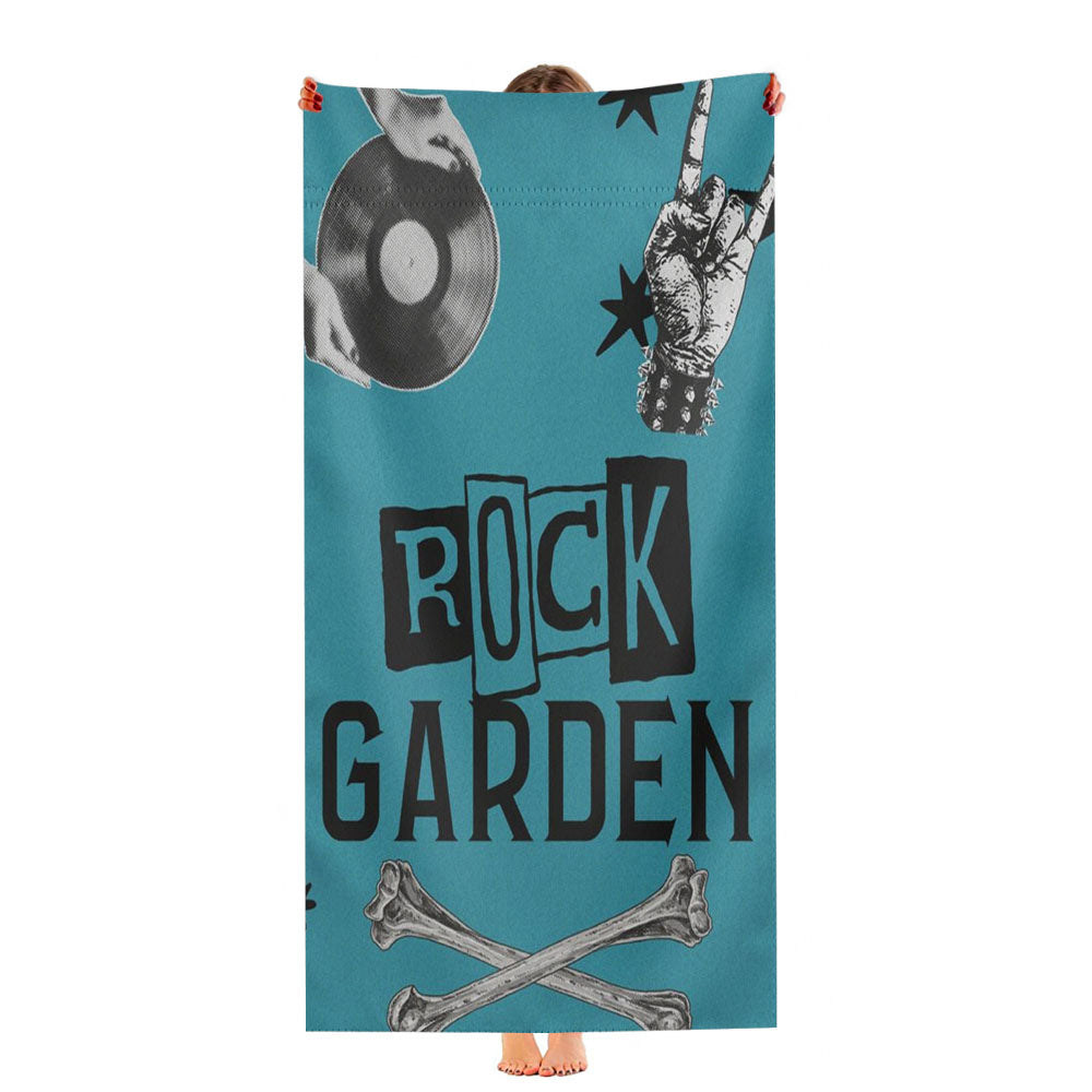 Punny Joke Flag For Rock N Roll Ultra-Soft Luxury Bathroom Towels