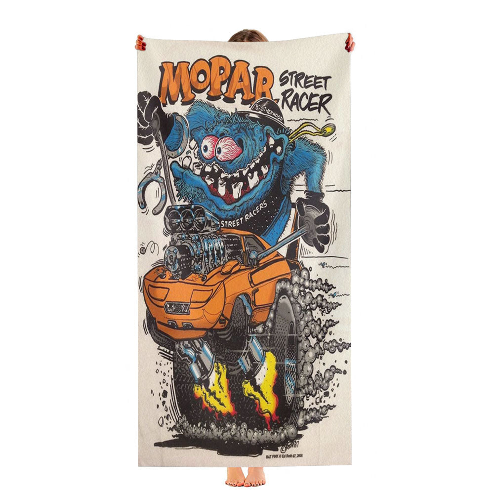 Rat Fink Mopar Street Racers Ultra-Soft Luxury Bathroom Towels