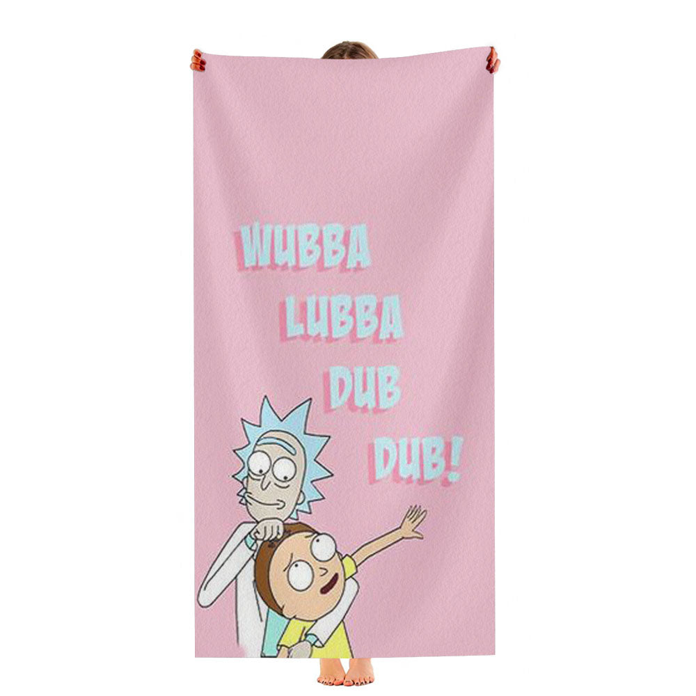 Rick And Morty Science Is Wise Ultra-Soft Luxury Bathroom Towels