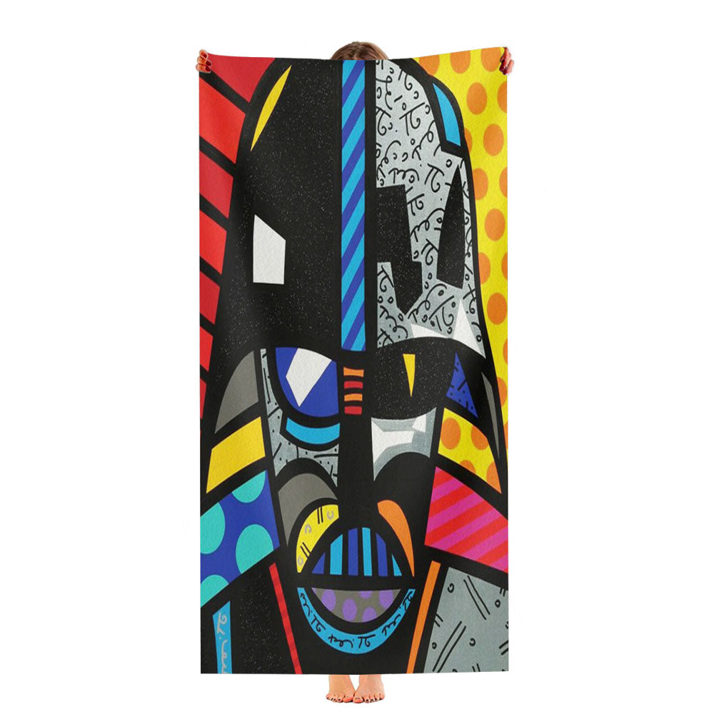 Romero Britto Darth Vader Star Wars Wallpaper Ultra-Soft Luxury Bathroom Towels