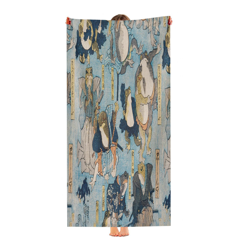 Samurai Frogs Ultra-Soft Luxury Bathroom Towels