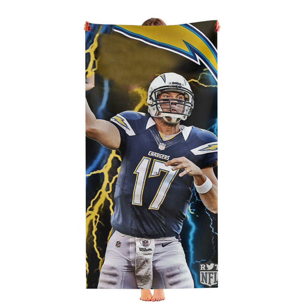 San Diego Chargers Philips Rivers Ultra-Soft Luxury Bathroom Towels