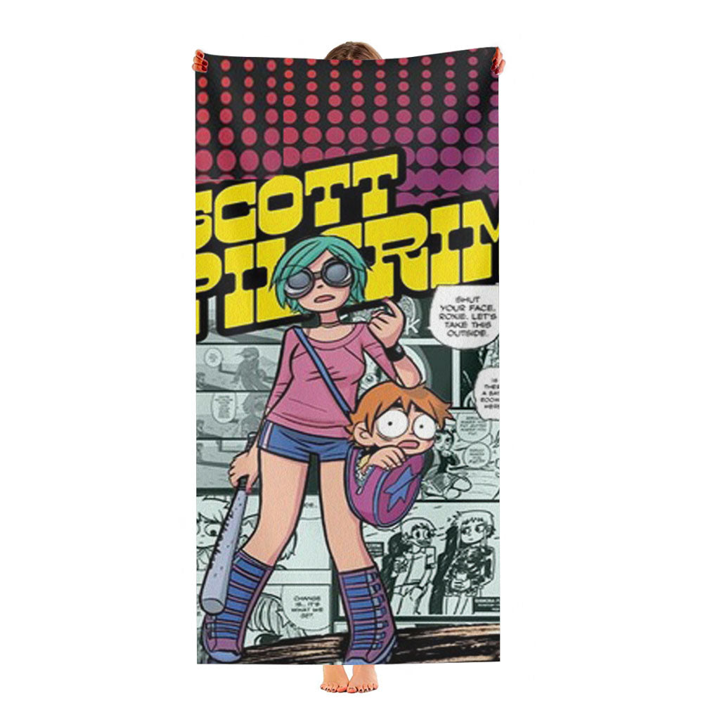 Scott Pilgrim Ultra-Soft Luxury Bathroom Towels