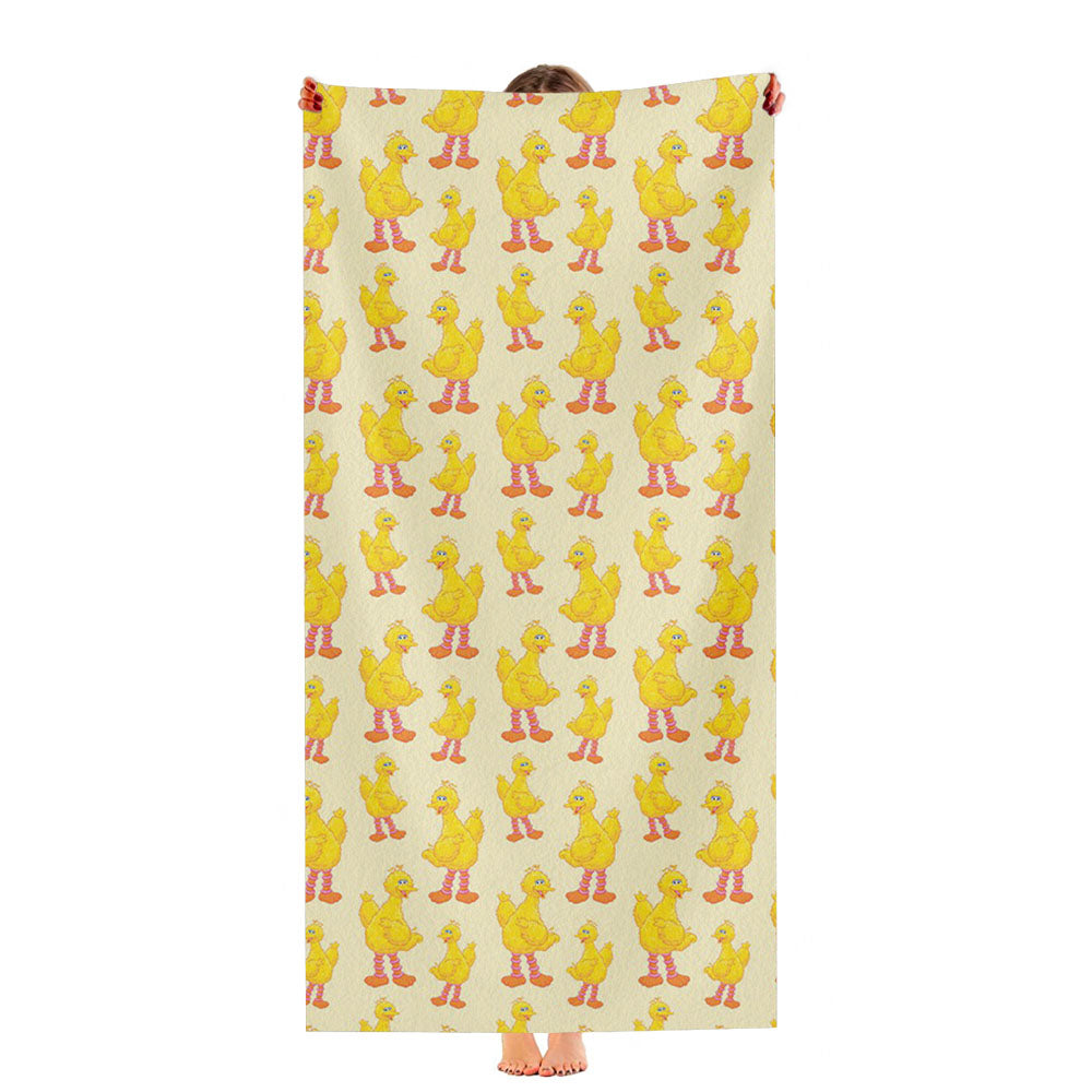 Sesame Street Pattern Ultra-Soft Luxury Bathroom Towels