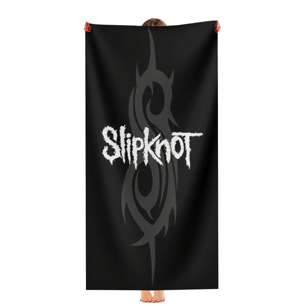 Slipknot Black And White Ultra-Soft Luxury Bathroom Towels