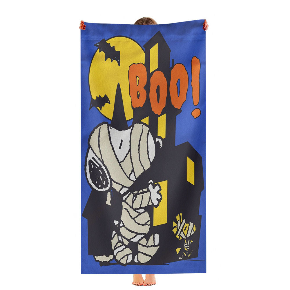 Snoopy And Woodstock Halloween Ultra-Soft Luxury Bathroom Towels