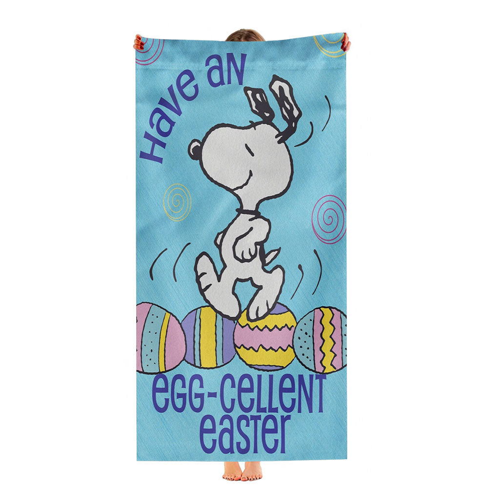 Snoopy Easter Ultra-Soft Luxury Bathroom Towels