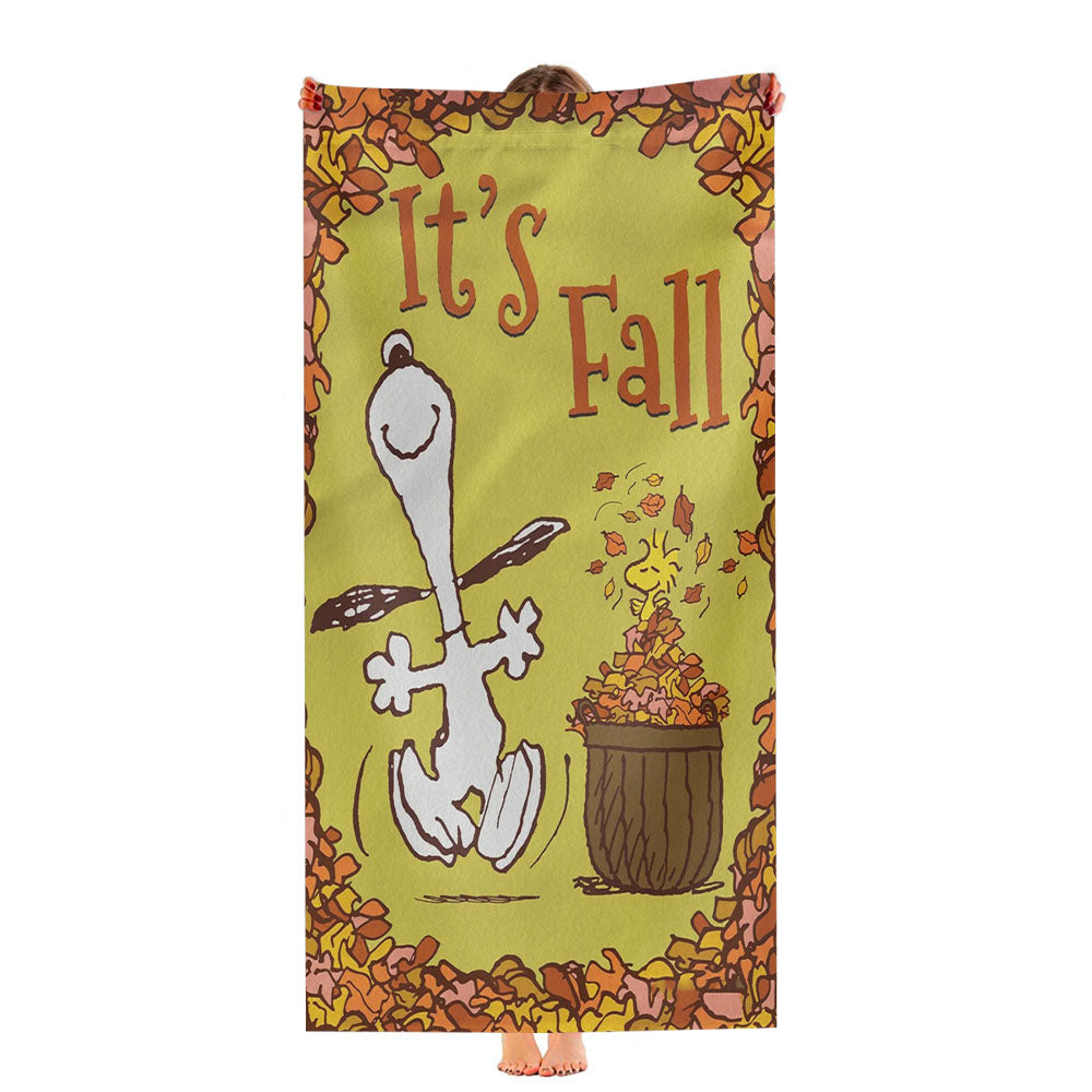 Snoopy Fall Ultra-Soft Luxury Bathroom Towels