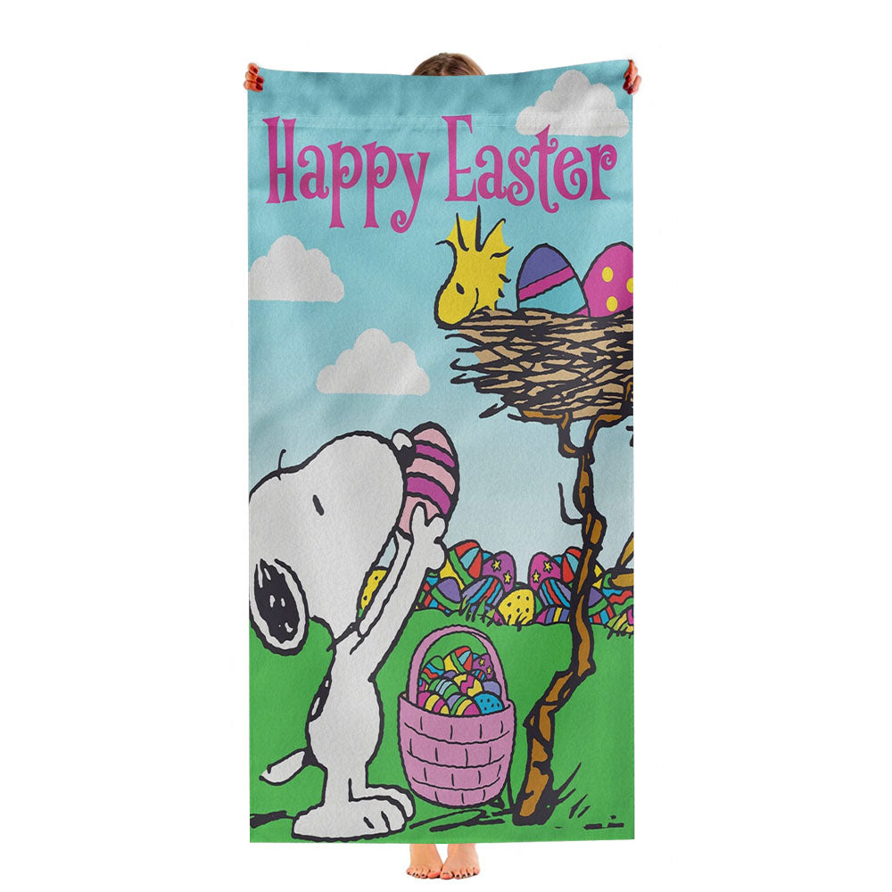 Snoopy Peanuts Easter Ultra-Soft Luxury Bathroom Towels